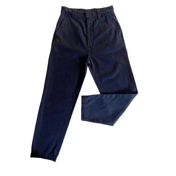 Mother The Punk 76 Ankle Pants Size 24 Navy Blue | Slouchy Fit Menswear Inspired - Picture 3 of 6